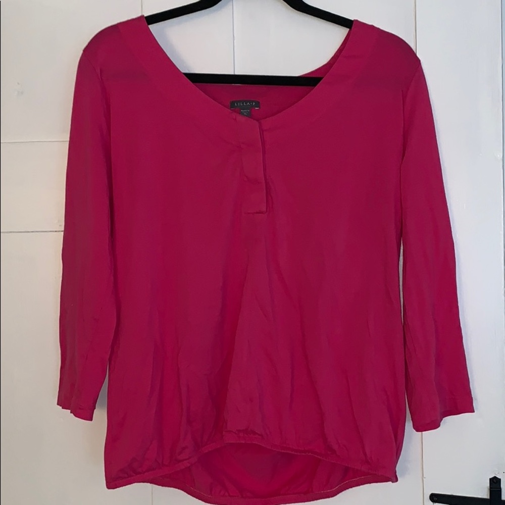 Pink Lilla P 3/4 sleeve blouse